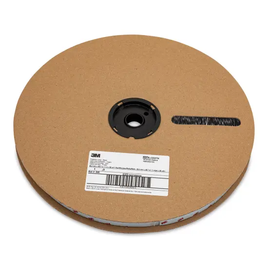 Scotch Reclosable Fastener - 1" x 50 yd, Black, Loop Tape {1}