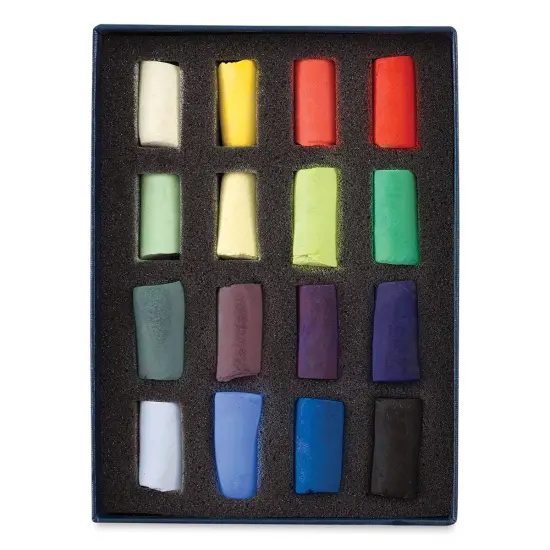 Unison Handmade Pastels - Assorted Colors, Set of 16, Half Stick {2}
