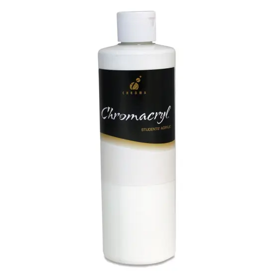 Chromacryl Students' Acrylics - White, 16 oz bottle {1}