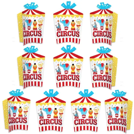 Big Dot of Happiness Carnival - Step Right Up Circus - Table Decorations - Carnival Themed Party Fold and Flare Centerpieces - 10 Count {1}