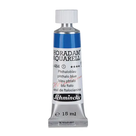 Schmincke Horadam Aquarell Watercolor - Phthalo Blue, 15 ml tube {2}