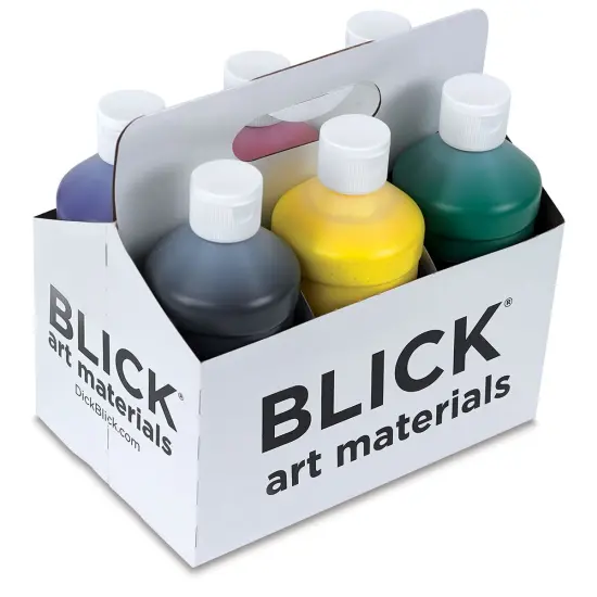 Blick Premium Grade Tempera - Set of 6, Basic Colors, Pints {1}