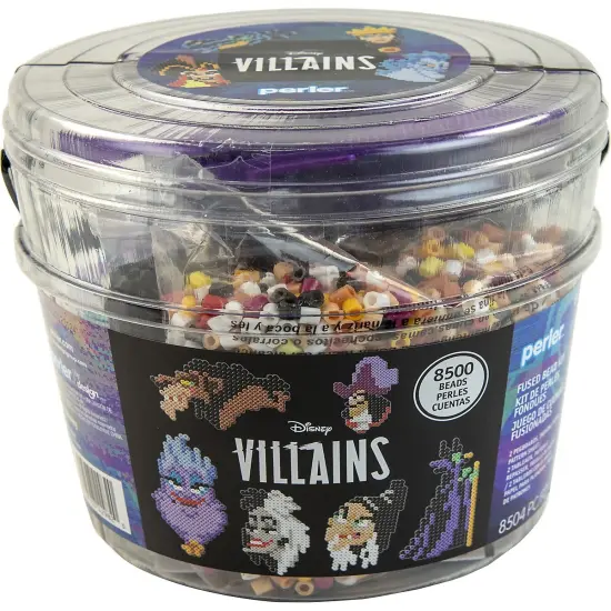 Perler Fused Bead Bucket Kit-Disney Villians {1}