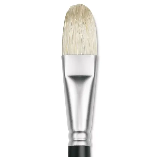 Winsor & Newton Artists' Oil Brush - Filbert, Long Handle, Size 12 {1}