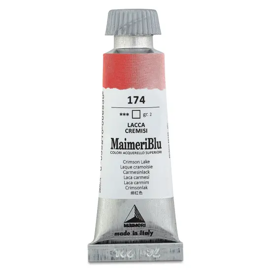 Maimeri Blu Artist Watercolor - Crimson Lake, 12 ml Tube {1}