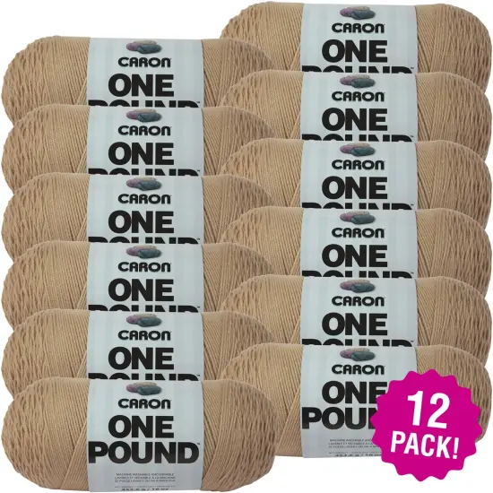 Multipack of 12 - Caron One Pound Yarn-Lace {1}