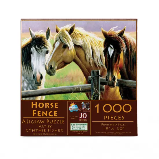 Sunsout Horse Fence 1000 pc Jigsaw Puzzle 70922 {4}
