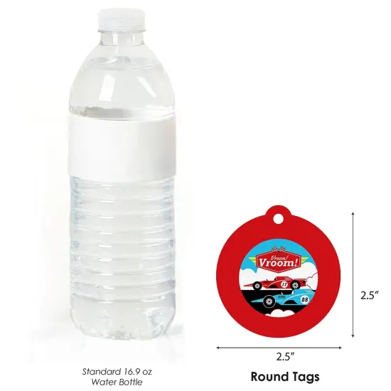 Big Dot of Happiness Let's Go Racing - Racecar - Baby Shower or Race Car Birthday Party Favor Gift Tags (Set of 20) {4}