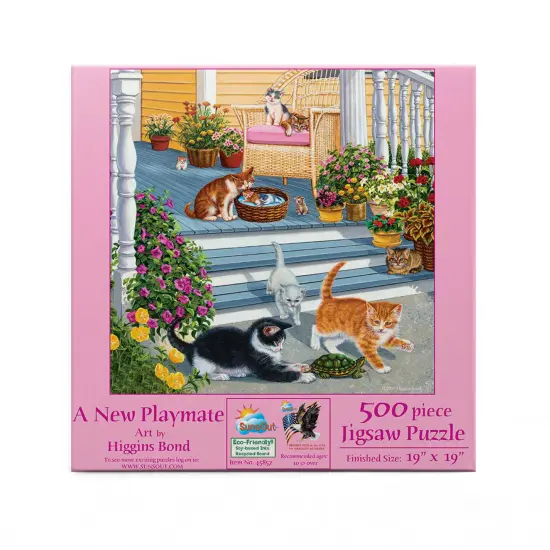 Sunsout A New Playmate 500 pc Jigsaw Puzzle 45857 {3}