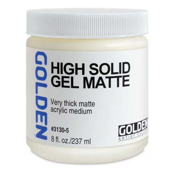 Golden Acrylic Medium - High Solid Gel Matt, 8 oz jar {2}
