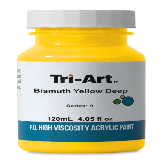 Tri-Art High Viscosity Artist Acrylic - Bismuth Yellow Deep, 120 ml jar {1}