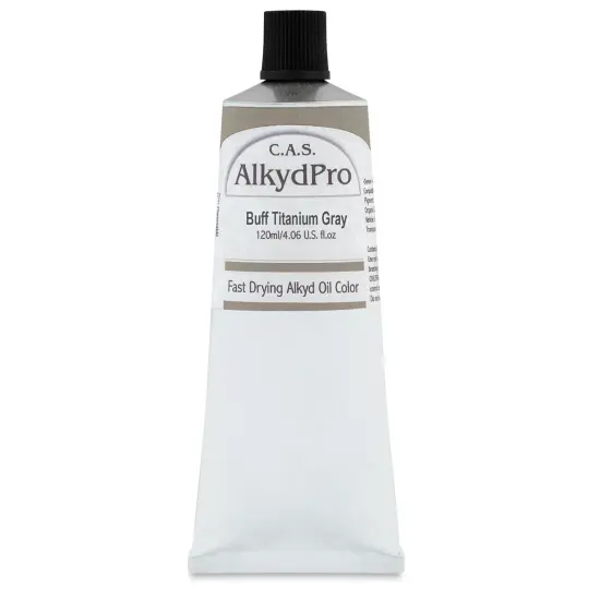 CAS AlkydPro Fast-Drying Alkyd Oil Color - Buff Titanium Gray, 120 ml tube {1}