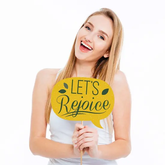 Big Dot of Happiness Sukkot - Sukkah Photo Booth Props Kit - 20 Count {4}