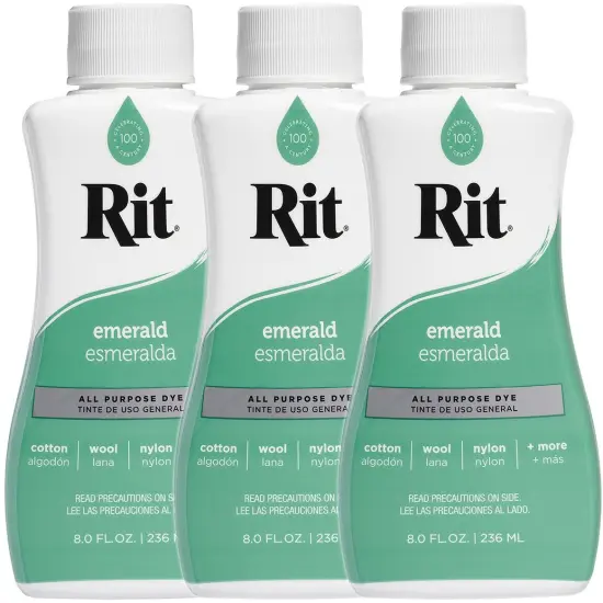 Multipack of 3 - Rit Dye Liquid 8oz-Emerald {1}