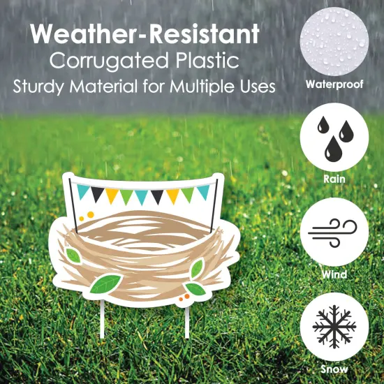 Big Dot of Happiness Empty Nesters - Yard Sign and Outdoor Lawn Decorations - Empty Nest Party Yard Signs - Set of 8 {4}