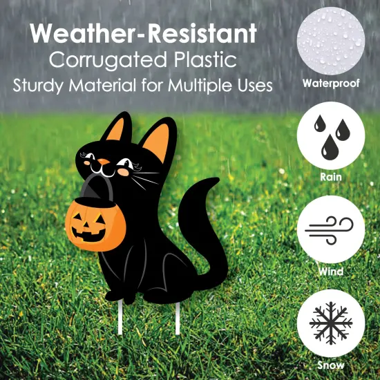 Big Dot of Happiness Jack-O'-Lantern Halloween - Yard Sign and Outdoor Lawn Decorations - Kids Halloween Party Yard Signs - Set of 8 {4}