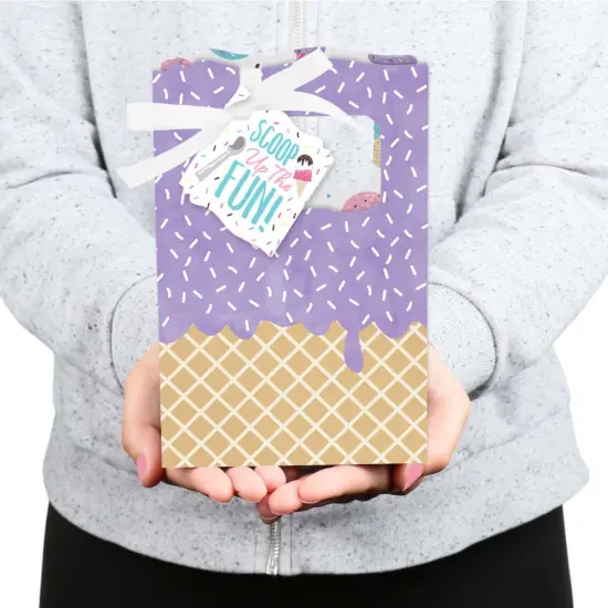 Big Dot of Happiness Scoop Up The Fun - Ice Cream - Sprinkles Party Favor Boxes - Set of 12 {6}