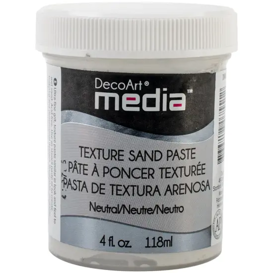 DecoArt Media Texture Sand Paste 4oz-White {2}