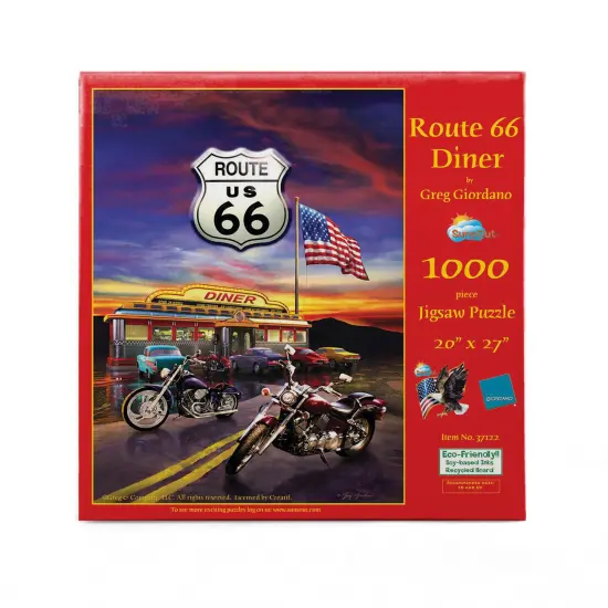 Sunsout Route 66 Diner 1000 pc Jigsaw Puzzle 37122 {4}
