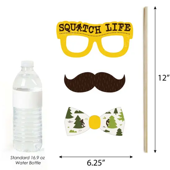 Big Dot of Happiness Sasquatch Crossing - Bigfoot Party or Birthday Party Photo Booth Props Kit - 20 Count {6}