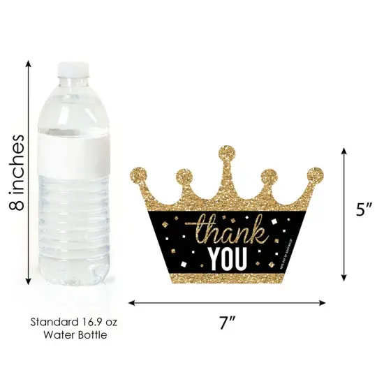 Big Dot of Happiness Prom - Shaped Thank You Cards - Prom Night Party Thank You Note Cards with Envelopes - Set of 12 {7}