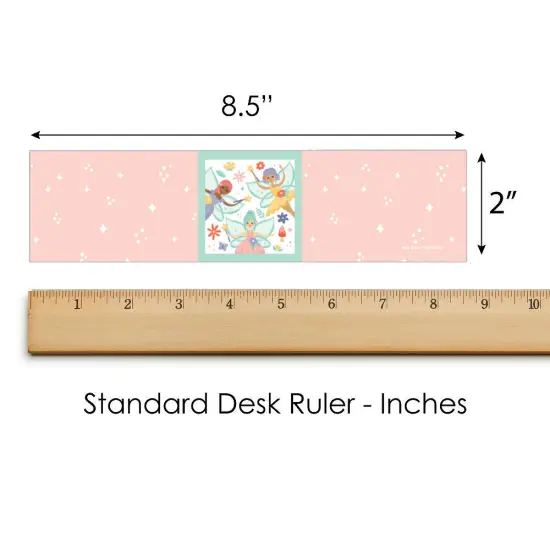 Big Dot of Happiness Let's Be Fairies - Fairy Garden Birthday Party Water Bottle Sticker Labels - Set of 20 {6}