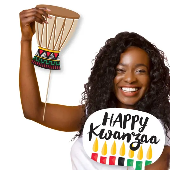 Big Dot of Happiness Happy Kwanzaa - Party Photo Booth Props Kit - 20 Count {4}