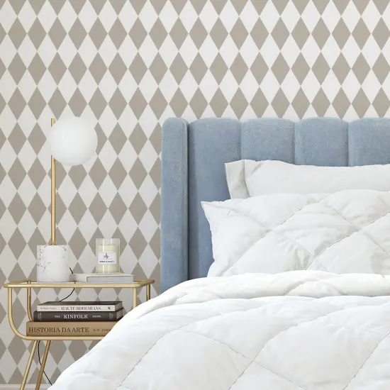 Large Harlequin Wallpaper Wall Stencil | 2730 by Designer Stencils | Reusable Stencils for Painting | {2}