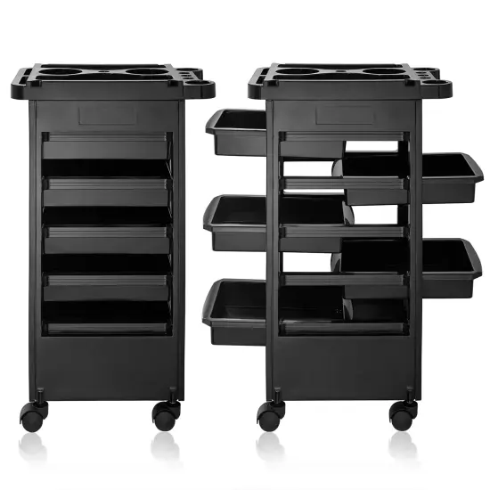 Saloniture Beauty Salon Rolling Trolley Cart With 5 Drawers {4}