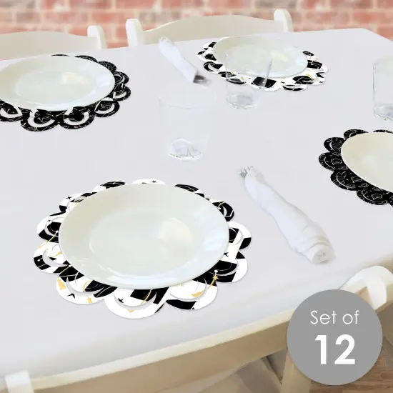 Big Dot of Happiness Goodbye High School, Hello College - Graduation Party Round Table Decorations - Paper Chargers - Place Setting For 12 {3}