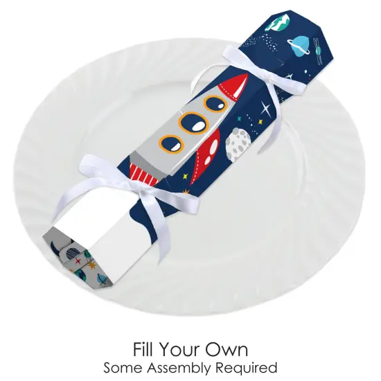 Big Dot of Happiness Blast Off to Outer Space - No Snap Rocket Ship Baby Shower or Birthday Party Table Favors - DIY Cracker Boxes - Set of 12 {3}