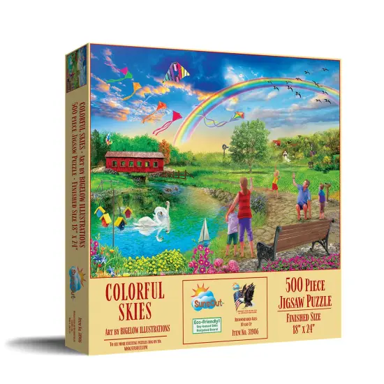 Sunsout Colorful Skies 500 pc Jigsaw Puzzle 31906 {3}