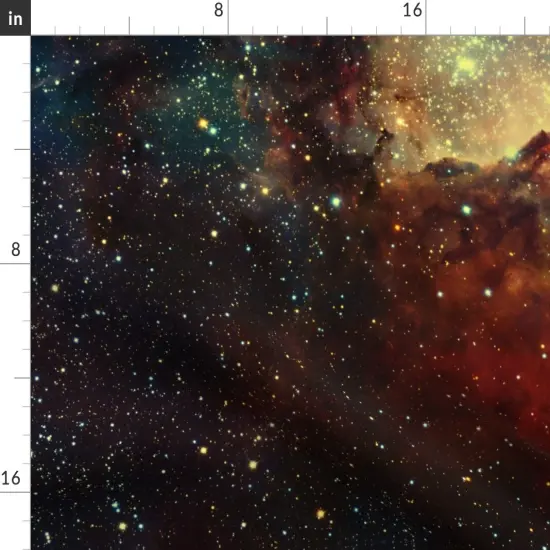 Various Fabrics by the Yard or Fat Quarter Candy Nebula Stars Galaxy Cosmic Night Sky Cosmos Universe Space Star Custom Printed Fabric by Spoonflower {2}