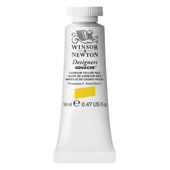 Winsor & Newton Designers Gouache - Cadmium Yellow Pale, 14 ml tube {1}