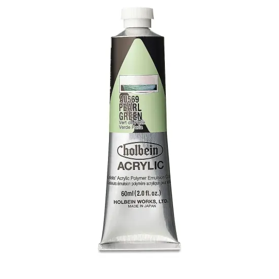 Holbein Heavy Body Artist Acrylics - Pearl Green, 60 ml tube {1}