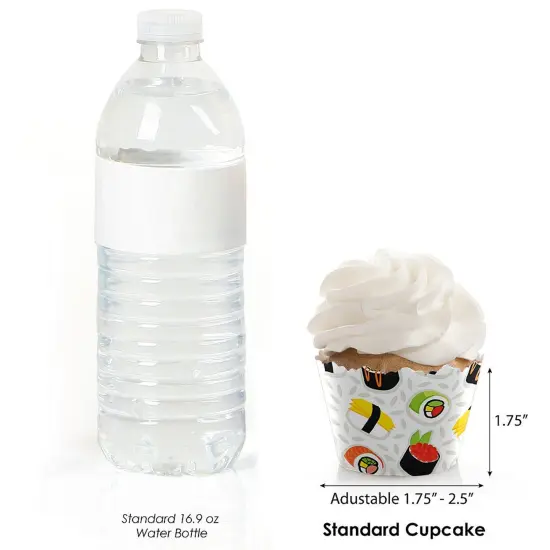 Big Dot of Happiness Let's Roll - Sushi - Japanese Party Decorations - Party Cupcake Wrappers - Set of 12 {4}