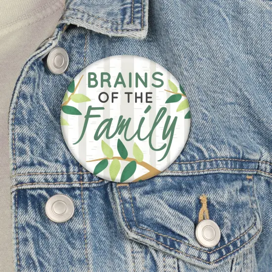 Big Dot of Happiness Family Tree Reunion - 3 inch Family Gathering Party Badge - Pinback Buttons - Set of 8 {4}