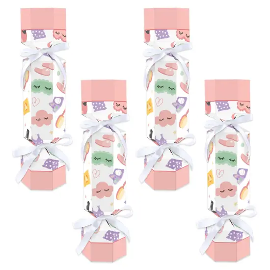 Big Dot of Happiness Pajama Slumber Party - No Snap Girls Sleepover Birthday Party Table Favors - DIY Cracker Boxes - Set of 12 {1}