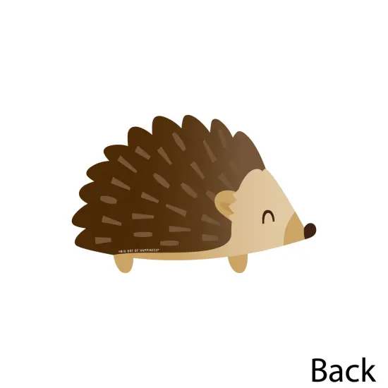 Big Dot of Happiness Forest Hedgehogs - Decorations DIY Woodland Birthday Party or Baby Shower Essentials - Set of 20 {4}