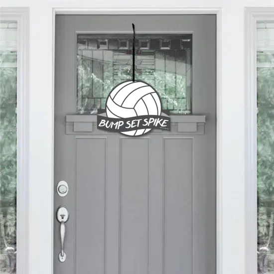 Big Dot of Happiness Bump, Set, Spike - Volleyball - Hanging Porch Baby Shower or Birthday Party Outdoor Decorations - Front Door Decor - 1 Piece Sign {3}