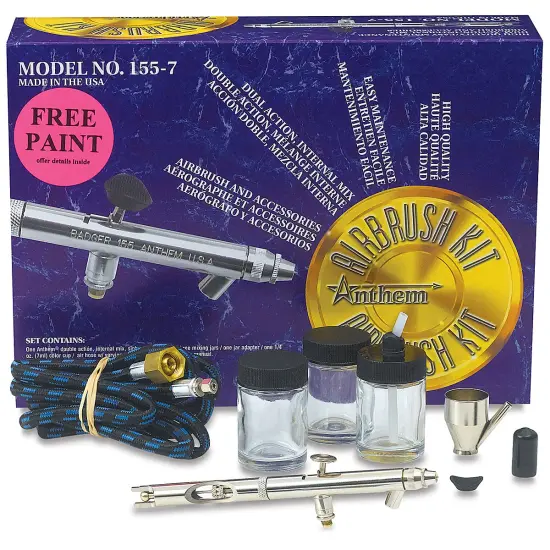 Badger Anthem 155 Double Action Airbrush - Airbrush Set with 5' Air Hose {2}