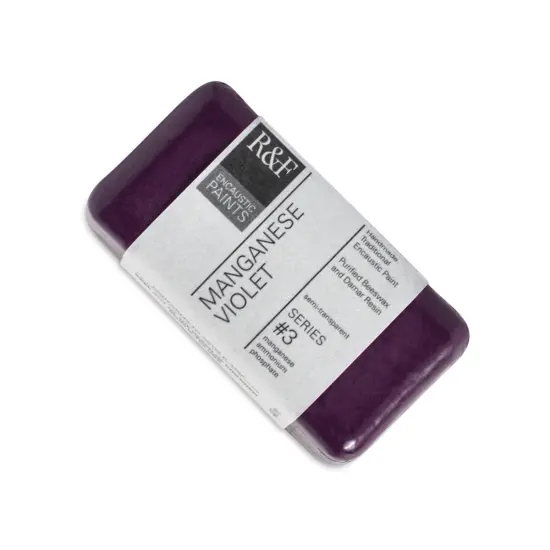 R&F Encaustic Paint Block - Manganese Violet, 40 ml block {1}
