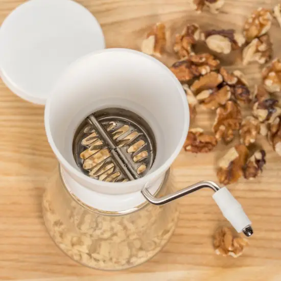 Nut and Chocolate Grinder and Chopper Stainless Steel Blades Glass Jar 1 1/4 Cup {4}