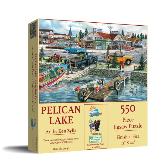 Sunsout Pelican Lake 550 pc Jigsaw Puzzle 39540 {3}