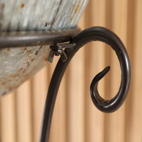 Galvanized Metal Standing Beverage Cooler Tub with Liner {5}