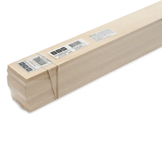 Bud Nosen Basswood Sheets - 1/4" x 2" x 24", 10 Sheets {1}