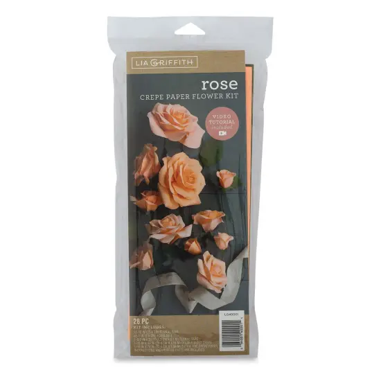 Lia Griffith Crepe Paper Flower Kit - Roses, 28 Pieces {1}