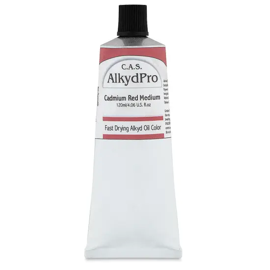 CAS AlkydPro Fast-Drying Alkyd Oil Color - Cadmium Red Medium, 120 ml tube {1}