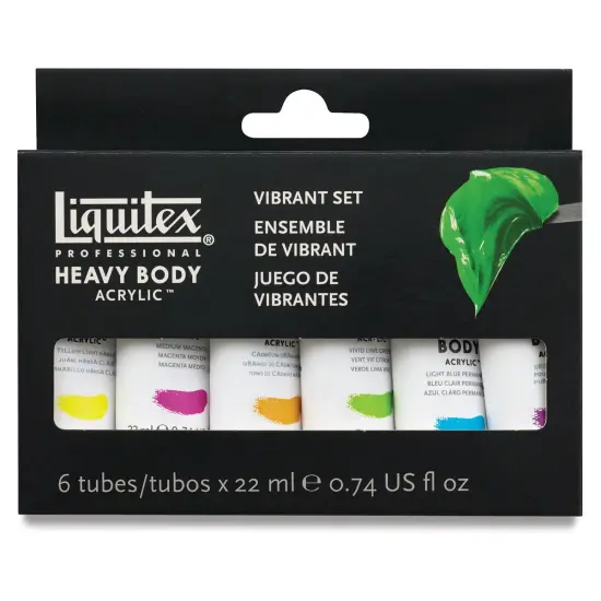 Liquitex Professional Heavy Body Acrylics - Set of 6, Vibrant Colors, 22 ml {1}