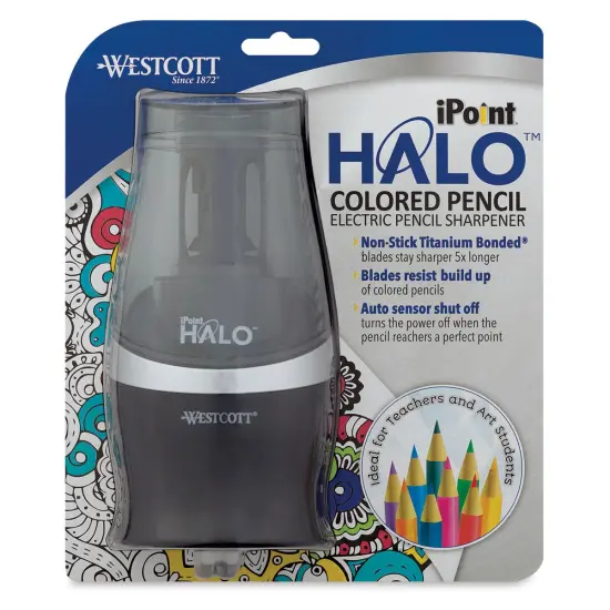 Westcott iPoint Halo Electric Colored Pencil Sharpener {1}